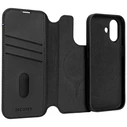 Decoded Αφαιρούμενο Wallet Πορτοφόλι Δερμάτινο / Tempered Glass / Πλαστικό 1.2mm Μαύρο (iPhone 17)