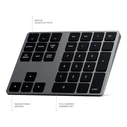 Satechi Aluminum Extended Ασύρματο Bluetooth Αριθμητικό Πληκτρολόγιο - Γκρι