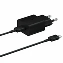 Samsung 15W USB-C Power Delivery Wall Charger with 1m USB-C to USB-C Cable Black (EP-T1510XBEGEU)