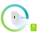 Samsung 25W USB-C Wall Charger with USB-C to USB-C Cable White (EP-T2510X)