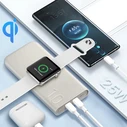 Samsung Power Bank U2510 10.000mAh 25W με ασύρματη φόρτιση 7.5W & 2 θύρες USB-C, Μπεζ (EB-U2510XUEGEU)