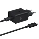 Samsung Φορτιστής τοίχου 45W USB-C με καλώδιο USB-C 1.8m Μαύρος (EP-T4511XBEGEU)