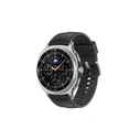 Samsung Galaxy Watch8 Classic LTE Stainless Steel 46mm Αδιάβροχο με eSIM και Παλμογράφο (Μαύρο)