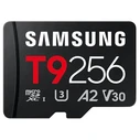 Κάρτα μνήμης microSDXC Samsung T9 256GB (V30, U3, A2) — 200MB/s ανάγνωση, 130MB/s εγγραφή