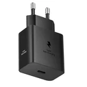 Samsung Φορτιστής Χωρίς Καλώδιο GaN με Θύρα USB-C 60W Power Delivery Μαύρος (EP-T6010N)