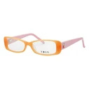 TOUS VTK511 07M6 Children's Acetate Optical Frame, 49/14/130, Shiny Opal Orange