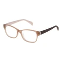 TOUS Women's Acetate Eyeglass Frame Beige VTO878 0M79 (53/15/135)