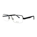 Police VPL257 0531 Men's Metal Rectangular Optical Frame Black 52/19/140