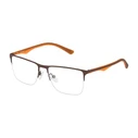 Police Men's Metal Eyeglass Frame Brown VPL398 090L