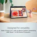 Dell Laptops 14 Plus Ryzen AI 7 350 14 Touch 16GB 1TB Win11 Midnight Blue