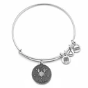 Alex and Ani Women's Bracelet A07EB40CNRS – Cancer Zodiac, Grey, Adjustable 19-25 cm