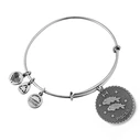 Γυναικείο Βραχιόλι Alex and Ani A07EB40PIRS (Pisces) – Γκρι Μεταλλικό, Μέγεθος 19-25 CM