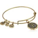 Alex and Ani Women's Gold‑Tone Brass Bangle Bracelet 17.5 cm (A13EB14BG)