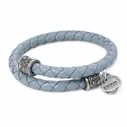 Women's leather bracelet Alex and Ani VW455RS 20 cm (Grey)