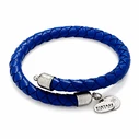 Γυναικείο Βραχιόλι Alex and Ani VW475RS - Μπλε δερμάτινο 20 cm