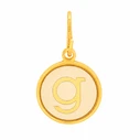 Alex and Ani Charm Μονόγραμμα Επιχρυσωμένο - Γ
