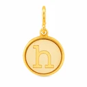 Alex and Ani Επιχρυσωμένο Charm Μονόγραμμα - Γράμμα H (CS15C84)