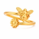Γυναικείο Δαχτυλίδι Επιχρυσωμένο A16RW04G - Alex and Ani