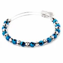 Alex and Ani Women's Bracelet 20 cm (A16EB132RS) - Blue Metal, Adjustable