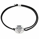 Alex and Ani Bracelet 20cm (A17KCSBS) - Unisex Nylon, Black
