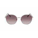 Lacoste Women's Sunglasses L257S-712 — Silver Metal Frame, Purple Gradient Lens (56/18/140 mm)