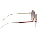 Salvatore Ferragamo Unisex Γυαλιά Ηλίου με Χρυσό Σκελετό και Μπορντό Φακό SF317S-745