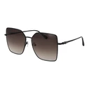 Longchamp Women's Sunglasses LO173SN571500 - Black metal frame, black lenses, 57/15/145 mm