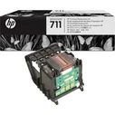 Ανταλλακτική Κεφαλή Εκτύπωσης HP 711 (C1Q10A) με 4 setup μελάνια — Μαύρο/Κυανό/Ματζέντα/Κίτρινο
