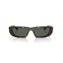 Arnette Women's Sunglasses AN4357-122271 Dark Havana Frame with Dark Green Mirror Lenses 53/17/145