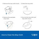 TP-Link Tapo Robot Vacuum Washable Mop Cloth (5Pcs) (TAPO RVA301) (TPTAPO-RVA301)