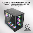 ARMAGGEDDON Κουτί Υπολογιστή Full ATX Dual Chamber Aquaron X-Curve Giga 10 Black