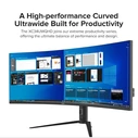 ARMAGGEDDON Monitors Curved Ultra Wide Gaming Monitor 34 PIXXEL XTREME Series Super G180 G Sync Black