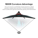 ARMAGGEDDON Monitors Curved Ultra Wide Gaming Monitor 34 PIXXEL XTREME Series Super G180 G Sync Black