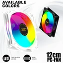 Cooling Fans ARMAGGEDDON Durable Silent Fan ARGB Kit 6000 Pro 4 Pack White