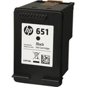Inkjet HP Black C2P10AE No.651