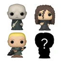 Funko Bitty Pop! Movies: Harry Potter - Lord Voldemort, Draco Malfoy, Bellatrix Lestrange & Mystery Chase 4τμχ