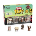 Funko Bitty Pop! 4-Pack: Jurassic Park — John Hammond, Tyrannosaurus, Fossil, Stygimoloch, Velociraptor (Vinyl Figures)