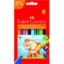 FABER-CASTELL Triangular Jumbo Colored Pencils 5.4 mm - 12 pcs (Cardboard Box)
