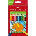 FABER-CASTELL Triangular Jumbo Colored Pencils 5.4 mm - 12 pcs (Cardboard Box)
