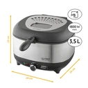 FIRST AUSTRIA Φριτέζα FA-5058-4 3,5L 1800W Μαύρη Inox