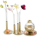 Swarovski Διακοσμητικό Βάζο Γυάλινο Χρυσό Ø7 x Υ16 cm (Garden Tales)