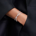 Swarovski Γυναικείο Βραχιόλι Χειροπέδα Ατσάλι 15CM - Model 5677625