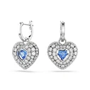 Swarovski Hyperbola Σκουλαρίκια από Ασήμι με Μπλε Πέτρες 2CM (SKU: 5680392)