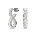 Swarovski Hyperbola Silver Hoop Earrings with Stones 5684047