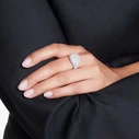 Swarovski Women's Ring with Stones, Silver - Size 58 (Model 5684247)