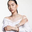 Swarovski Γυναικείο Δαχτυλίδι με Πέτρες από Ασήμι, Μέγεθος 55