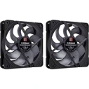 Noctua NF-A12x25 G2 PWM Sx2-PP chromax.black 120mm Ανεμιστήρας Θήκης (2 τεμ.), Χωρίς LED