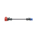 go-e Adapter for Gemini flex 11 kW — CEE red 16A (three-phase) to CEE blue 16A, black, 30 cm