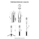 Quad Lock Selfie Stick Μαύρο QLM-TPS