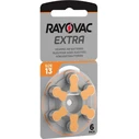 Rayovac Extra Advanced Μπαταρίες Ακουστικών Βαρηκοΐας 13 1.45V 6τμχ